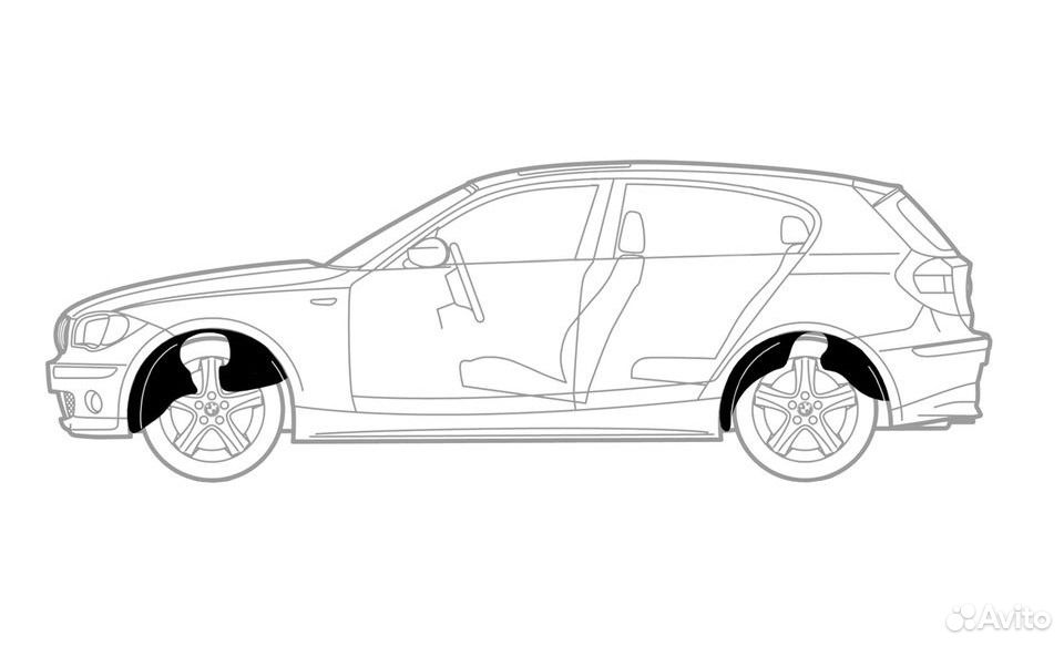 Подкрылки задние и передние на chery Tiggo (T11)