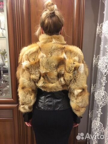 Кожаная куртка из лисы