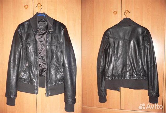 Кожаная куртка bershka