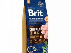 Brit Adult M сухой корм для средних собак 18 кг