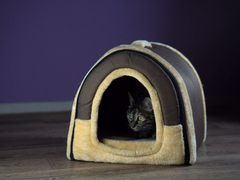 Мягкий домик для кошек