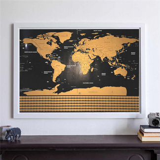 Скретч карта мира. Отличный подарок