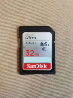 SanDisk Ultra 30MB/s 32GB Class 10 SD sdhc 200X UH