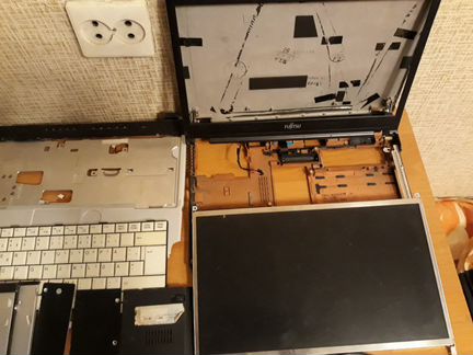 Ноутбук fujitsu s-760 в разборе