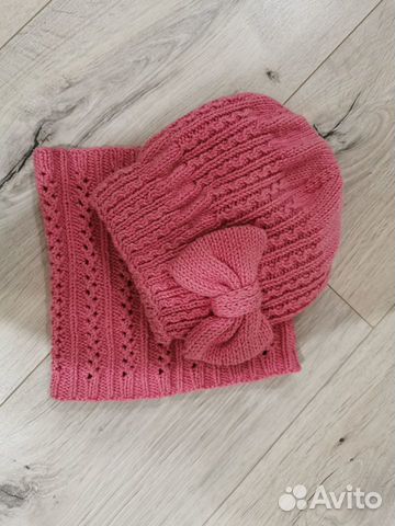 Комплект шапка и снуд