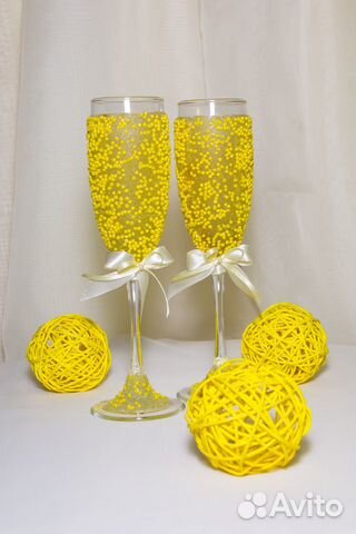Свадебные бокалы, свадебные аксессуары