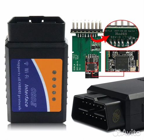 Сканер ELM 327 obd2 v1.5 WiFi Чип PIC18F25K8