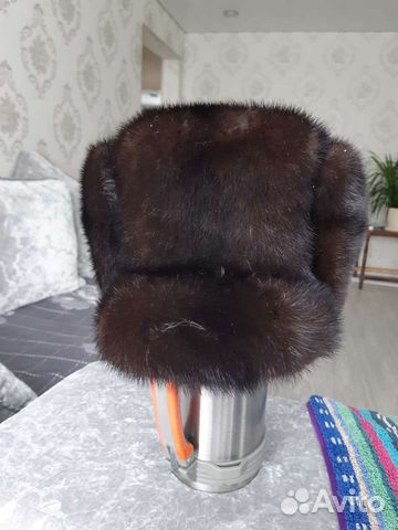 Норковая шапка мужская