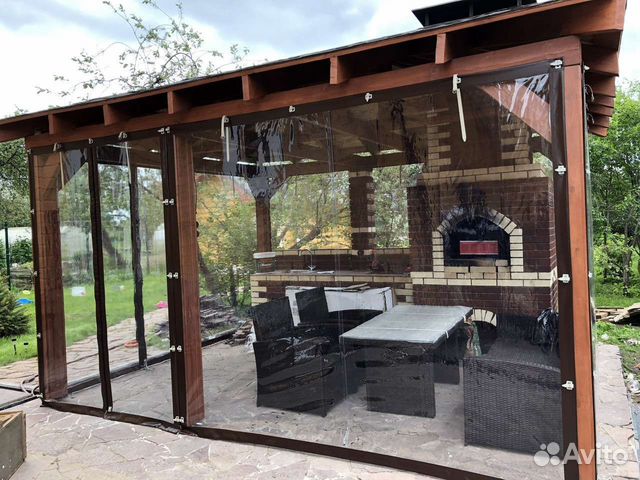 Мягкие окна (гибкие шторы) - на беседку, веранду