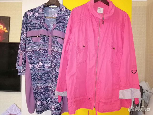 Платье, блуза и ветровки на Ог до 132 см