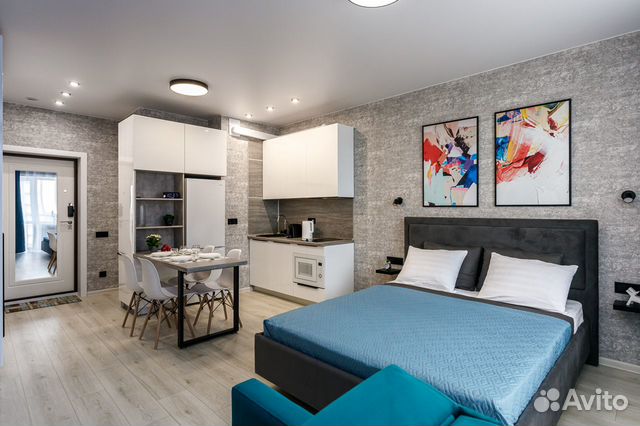 

Квартира-студия, 32 м², 2 кровати