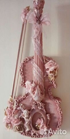 Скрипка декоративная ручной работы