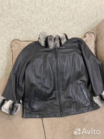 Куртка кожаная женская 44 размер натуральная