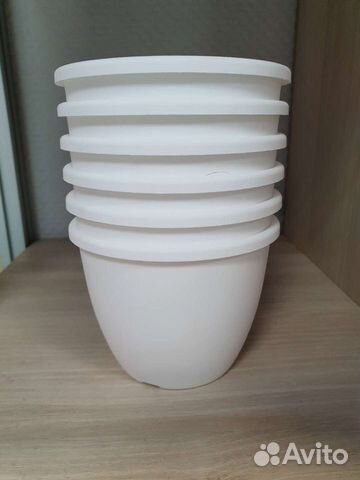 Горшок пластик новый 0.5 л