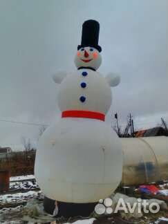 Снеговики надувные с подсветка