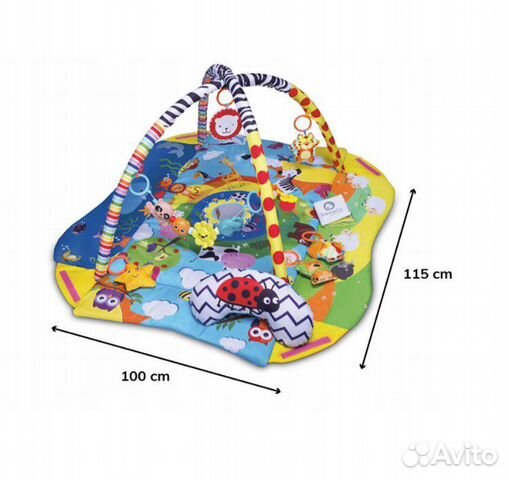 Развивающий игровой коврик Anika с игрушками и под