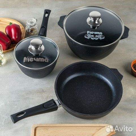 Набор посуды серия гранит