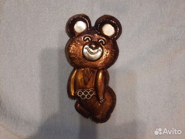 Олимпийский мишка 1980 год,СССР настенный барельеф