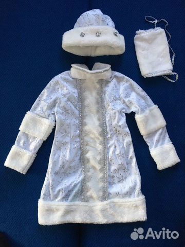 Новогодний костюм для девочки снегурочка