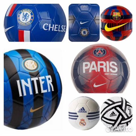 Мяч футбольный Челси, Ювентус, Барселона, Интер Ми