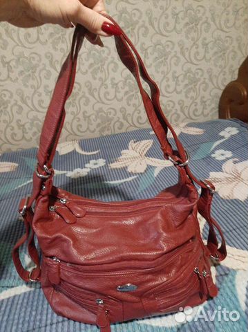 Красивая сумка можно носить рюкзаком