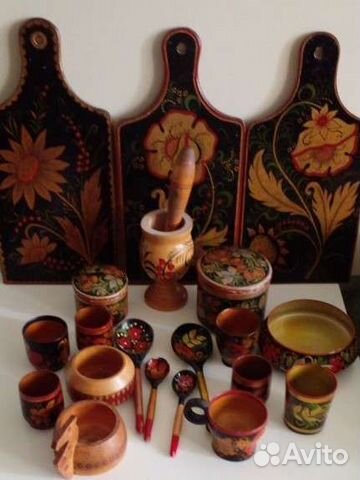 Посуда хохлома