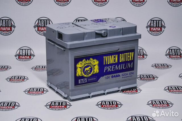 Автомобильный аккумулятор Tyumen Premium 64Ah