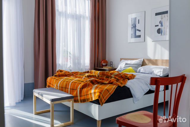 

1-к. квартира, 45 м², 2 кровати