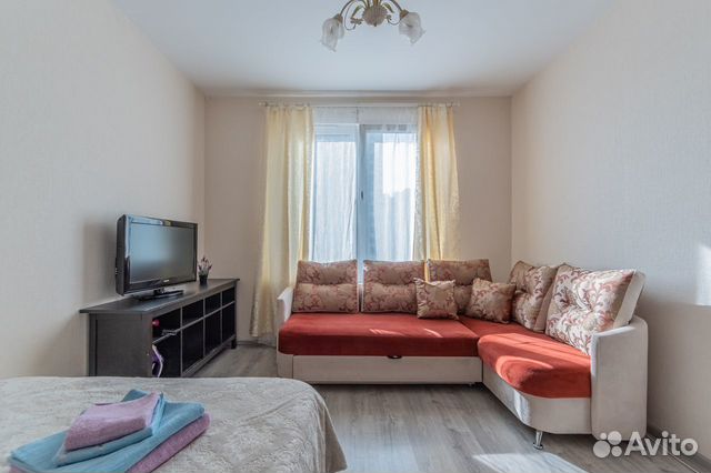 

1-к. квартира, 38 м², 2 кровати