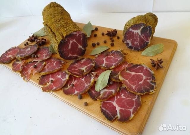 Вяленое мясо свинина (коппа)