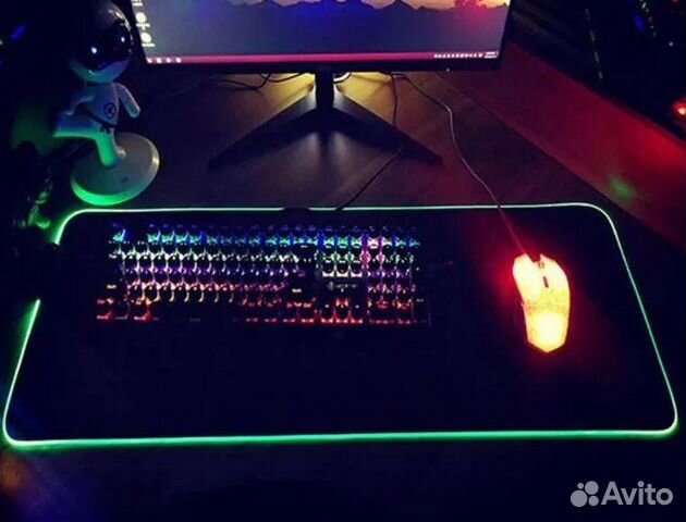 Коврик для мыши с RGB подсветкой. Новые