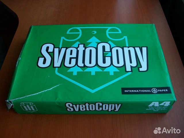 Офисная бумага Svetocopy а4