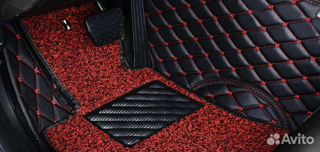 3D кожаные коврики с бортиками