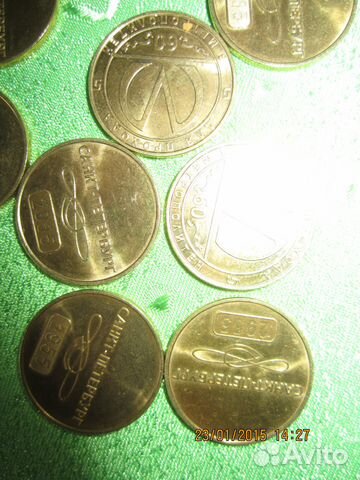 Разные жетоны находятся в Петербурге