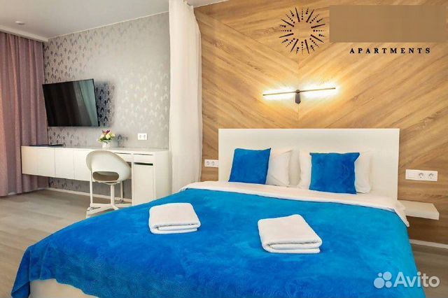 

1-к. квартира, 42 м², 2 кровати