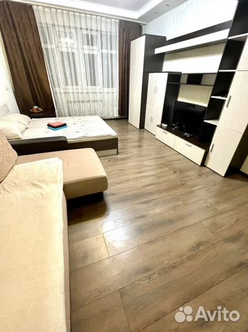 

1-к. квартира, 46 м², 2 кровати