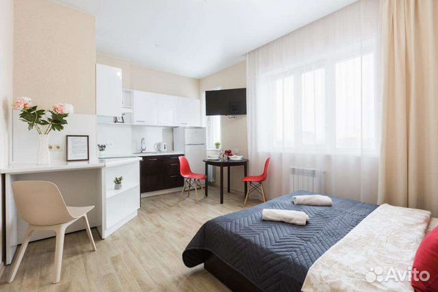 

Квартира-студия, 25 м², 1 кровать
