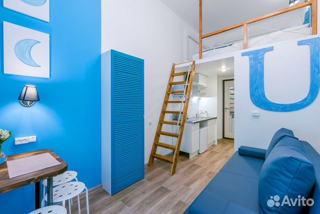 

Квартира-студия, 18 м², 2 кровати