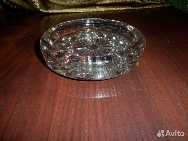 Пепельница пресованный хрусталь сссрне пользованна