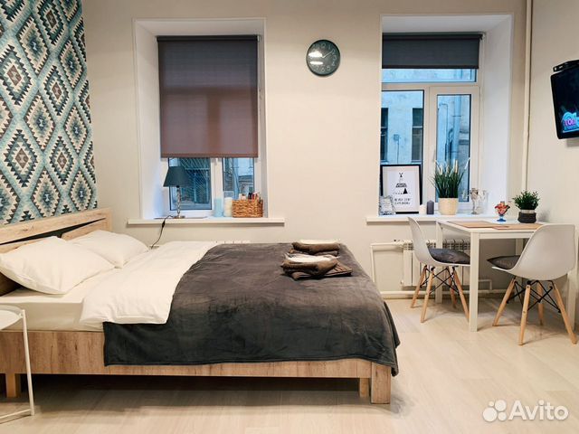 

Квартира-студия, 30 м², 2 кровати