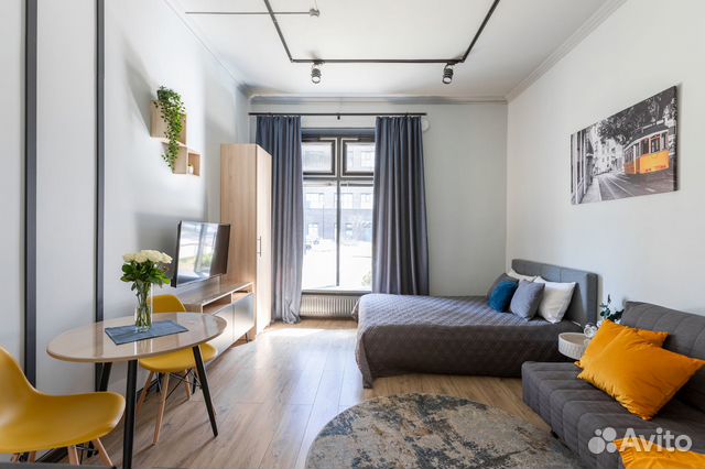

Квартира-студия, 23,5 м², 2 кровати