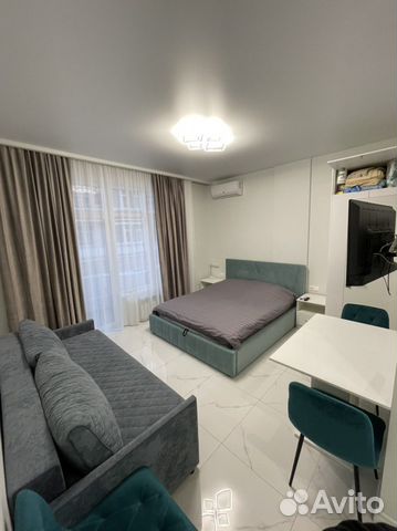 

Квартира-студия, 27 м², 2 кровати