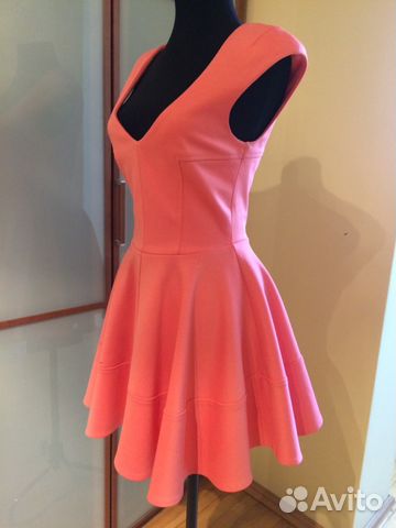 Платье лососевого цвета Topshop Платье лососевого цвета Topshop