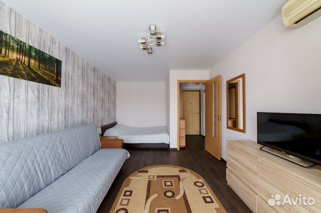 

1-к. квартира, 41 м², 2 кровати