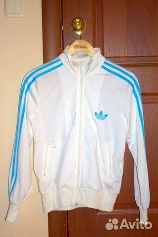 Спортивная кофта Adidas Original белая с полосками
