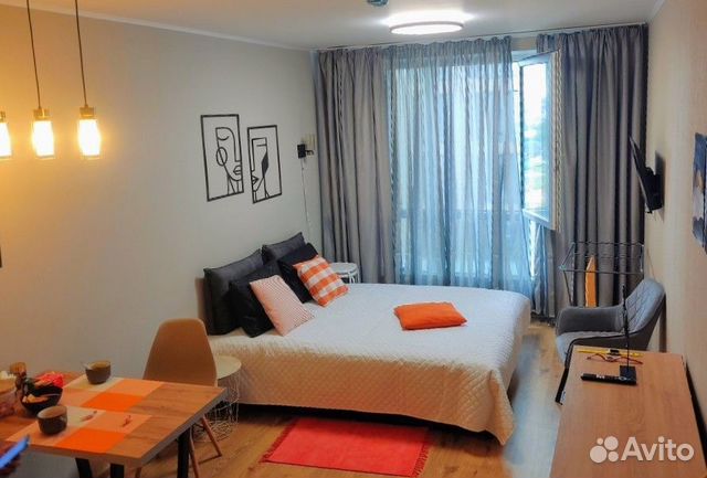 

Квартира-студия, 25 м², 2 кровати