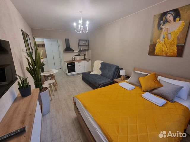 

Квартира-студия, 26 м², 2 кровати