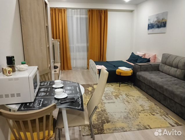 

Квартира-студия, 35 м², 3 кровати