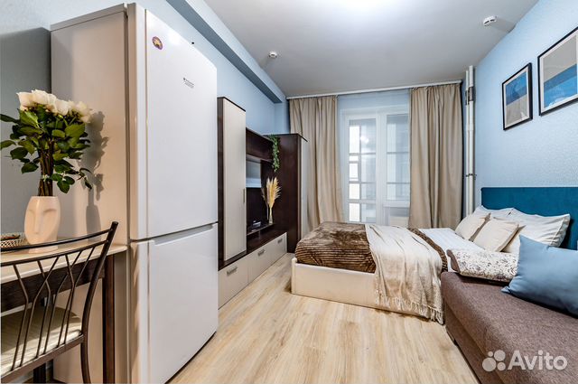 

Квартира-студия в апарт-отеле, 24 м², 2 кровати