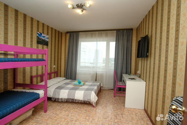

1-к. квартира, 38 м², 3 кровати